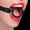 Ouch! Bâillon en silicone Ring Gag 40mm Noir
